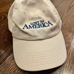 Beige 'Lost in America' Cap